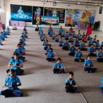 सरस्वती शिशु मंदिर वीरभट्टी दुर्गापुर नैनीताल में अंतर्राष्ट्रीय योग दिवस हेतु पूर्वाभ्यास हुआ।